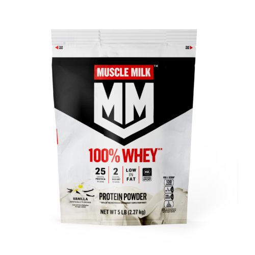 Muscle Milk 100% Whey Helps rebuild muscles after exercise