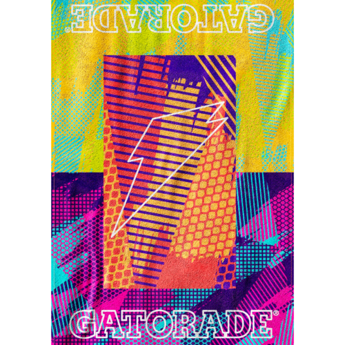 Alternative view of Glitched Towel Quick absorption