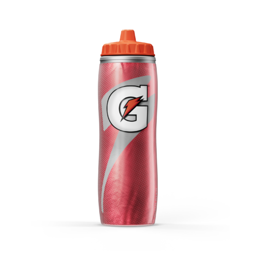 Insulated Squeeze Water Bottle 30 oz, keeps drinks colder
