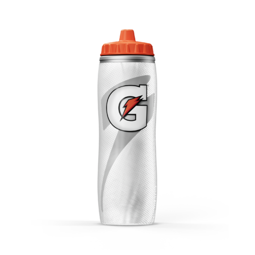Insulated Squeeze Water Bottle 30 oz, keeps drinks colder