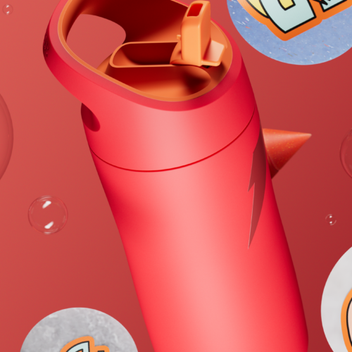 Alternative view of Rookie Stainless Steel Water Bottle 12 oz, designed for kids