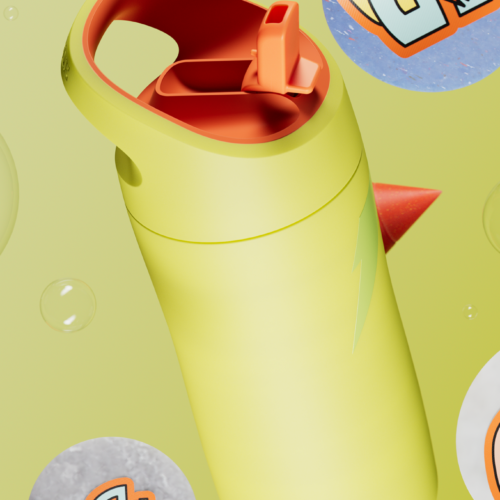 Alternative view of Rookie Stainless Steel Water Bottle 12 oz, designed for kids
