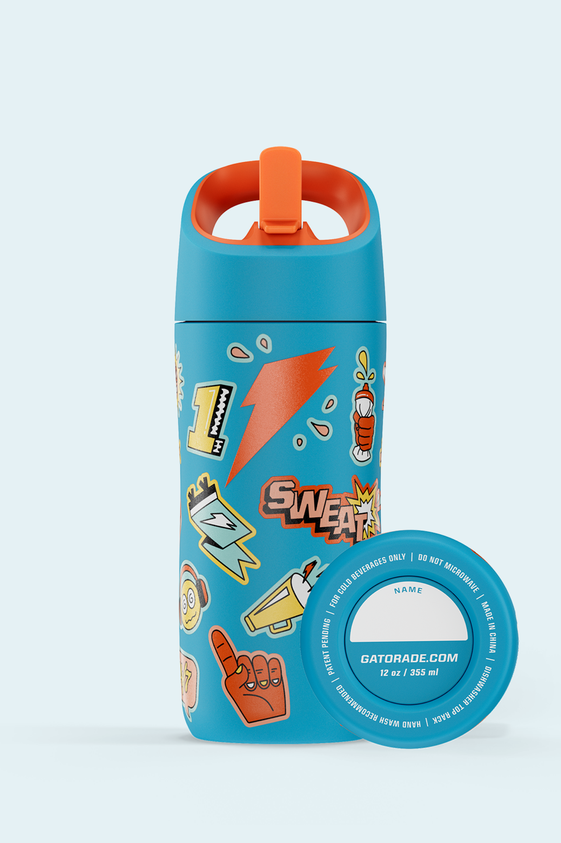 Rookie Stainless Steel Water Bottle 12 oz, designed for kids - Image 3