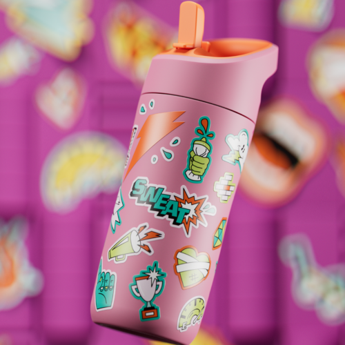 Alternative view of Rookie Stainless Steel Water Bottle 12 oz, designed for kids