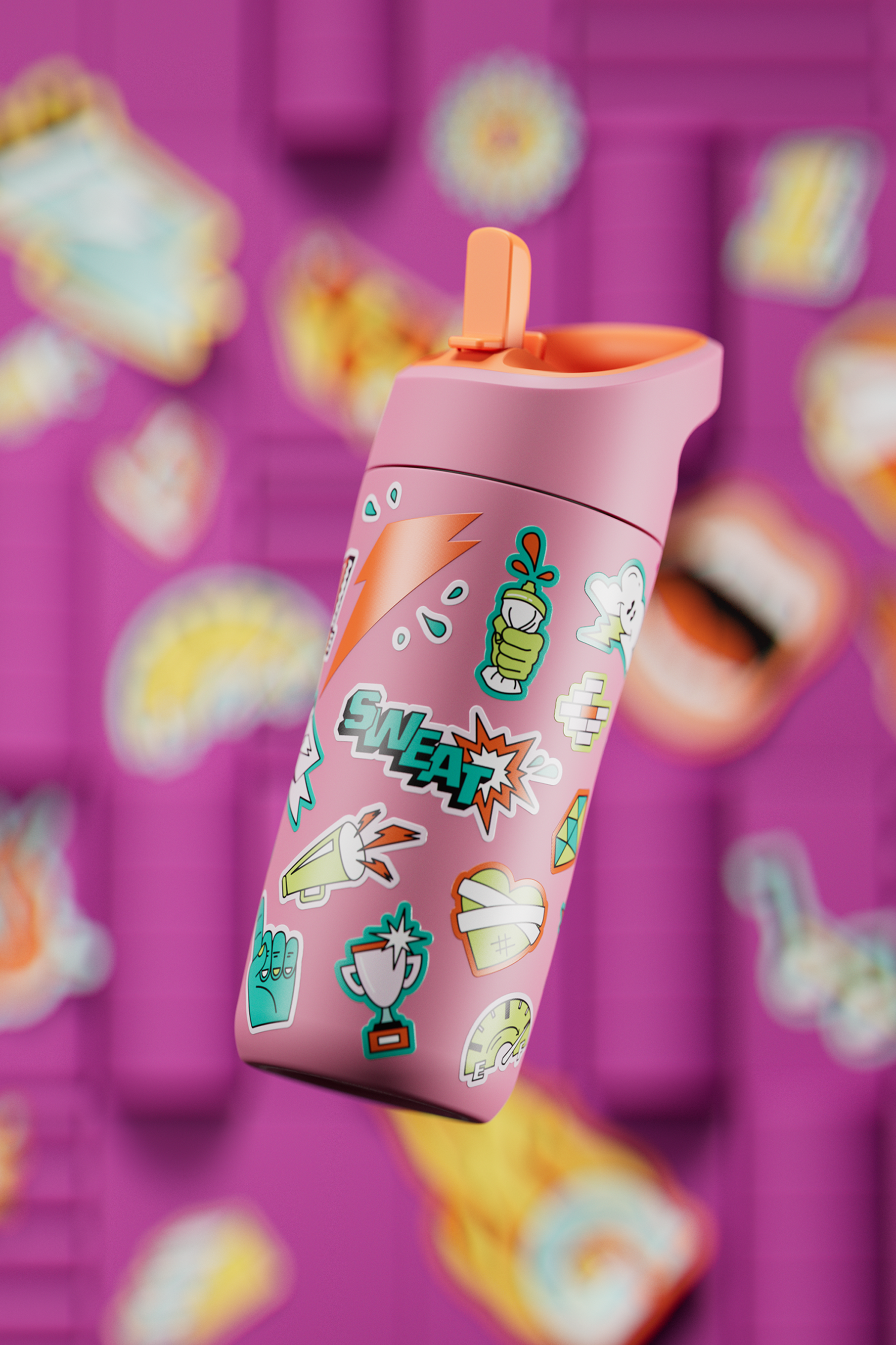 Rookie Stainless Steel Water Bottle 12 oz, designed for kids - Image 2