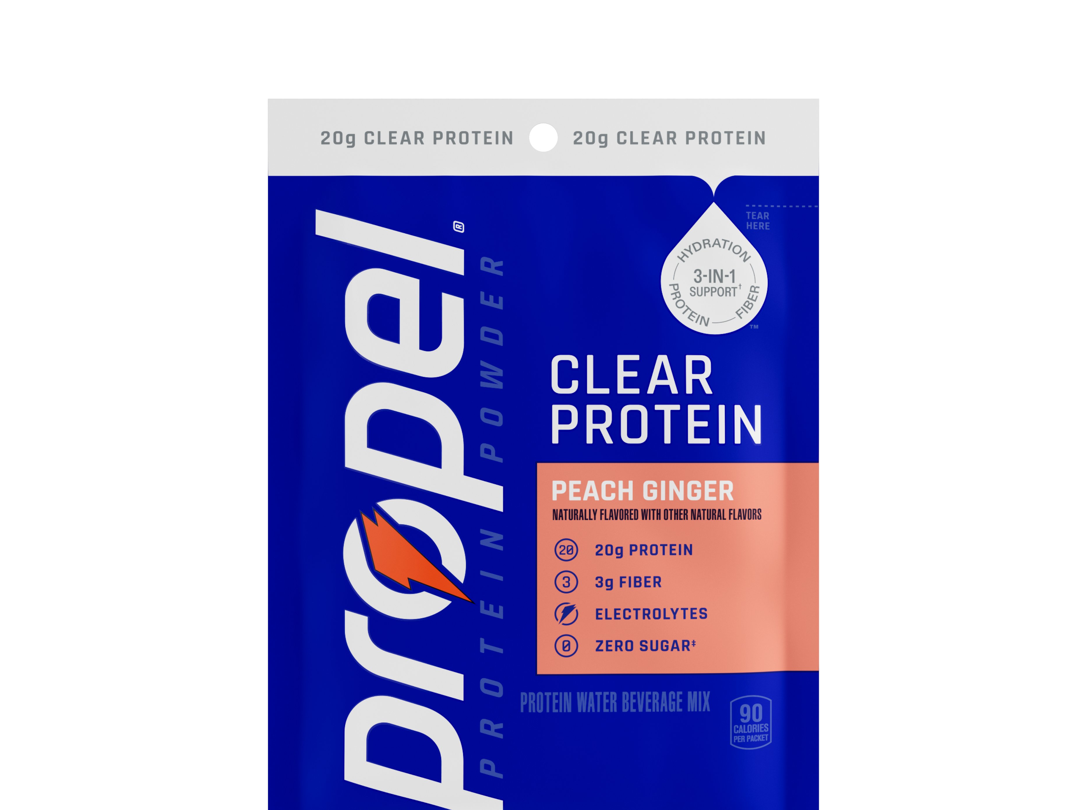 Propel Clear Protein 3-in-1 Support, Protein - Fiber - Hydration