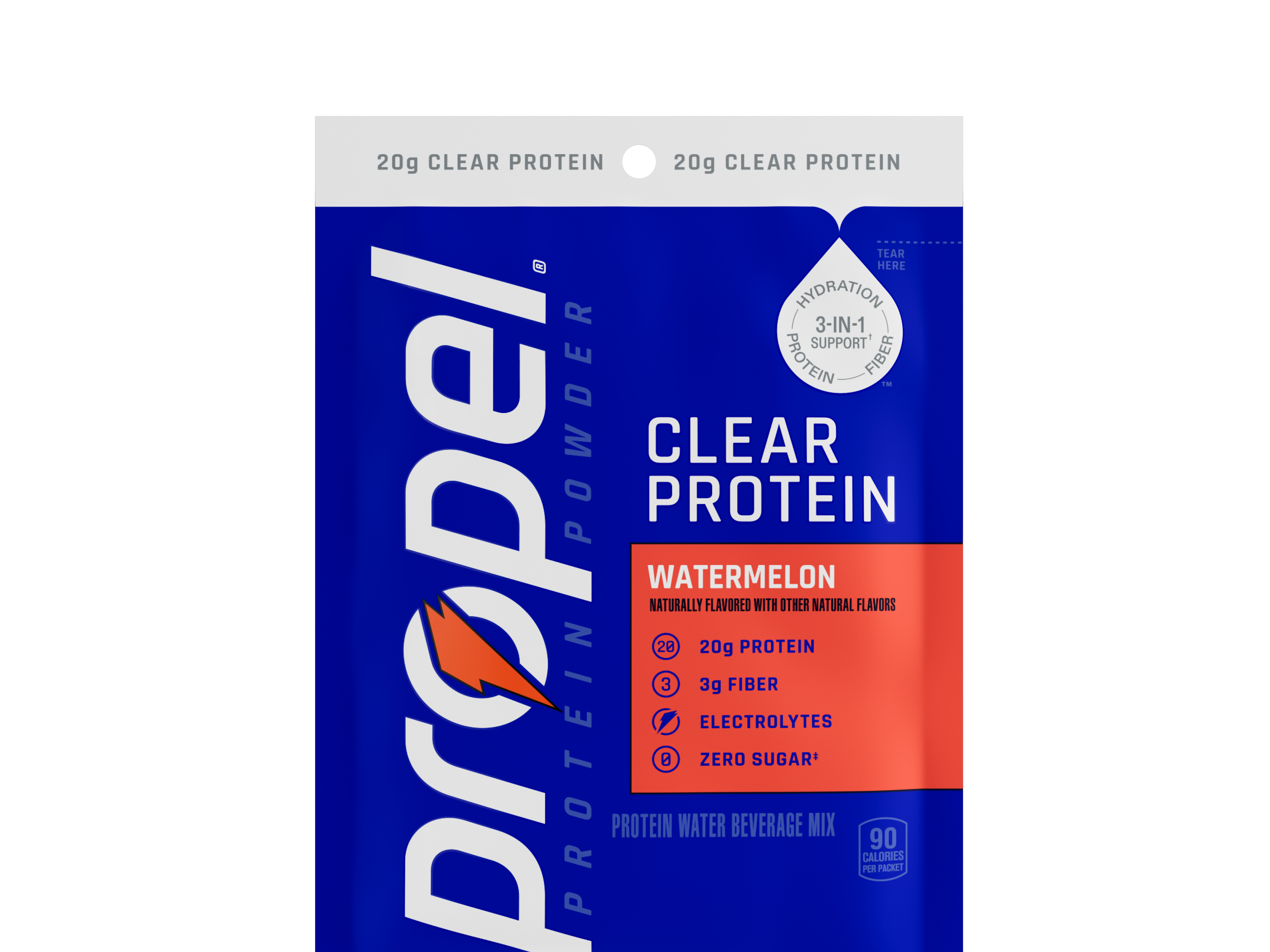 Propel Clear Protein 3-in-1 Support, Protein - Fiber - Hydration
