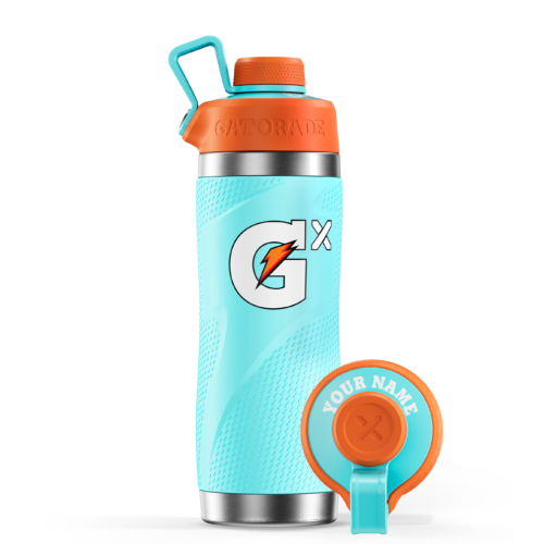 Neon Blue Gx Stainless Steel Bottle